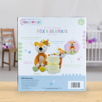 Sensory Snuggables My First Sensory Fox and Blankie Gift Set