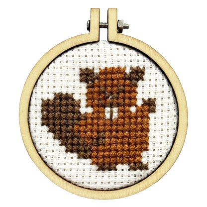 Dam fine beaver! Mini Matchbox Cross Stitch Kit
