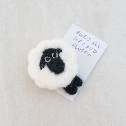 Ewes Woolly Lovely Wool Felt Sheep In A Matchbox