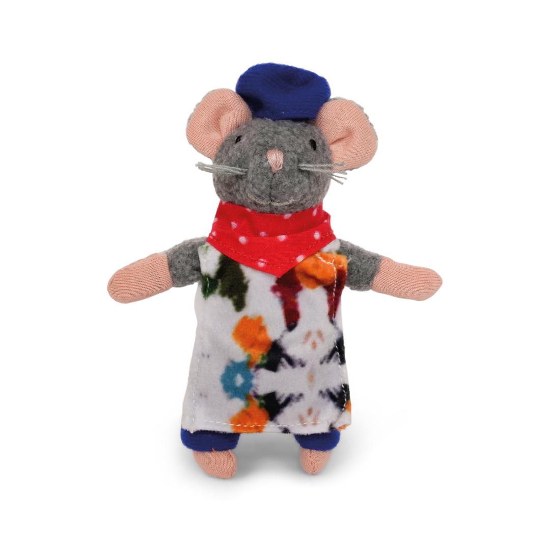 Kids Plush Toy - Mouse Artist (12cm)