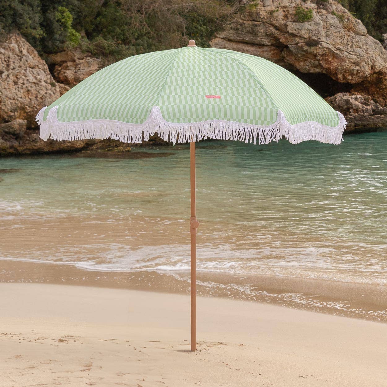 Green-striped umbrella