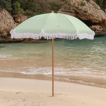 Green-striped umbrella