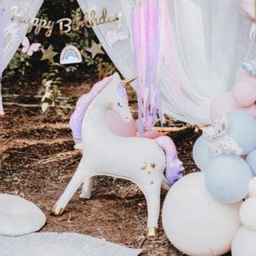 Partydeco Unicorn Standing Foil Balloon