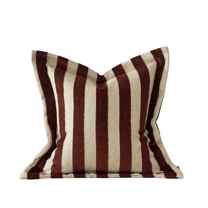 Orla Terracotta Green Stripe Cushion 45x45cm