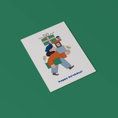 Happy Birthday Presents Greetings Card
