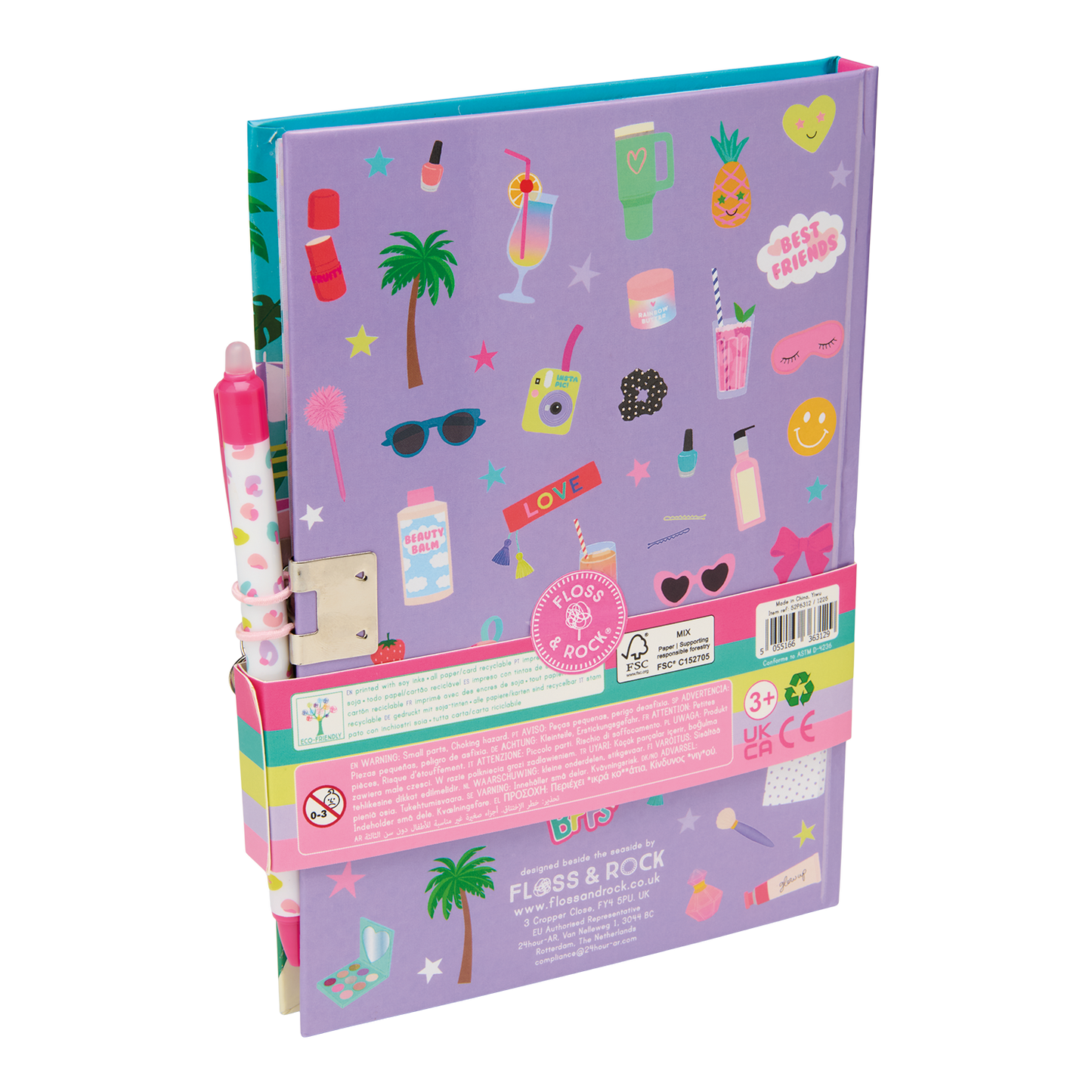 Fashion Friends Lockable Diary  ( 3 designs, 2 of each )