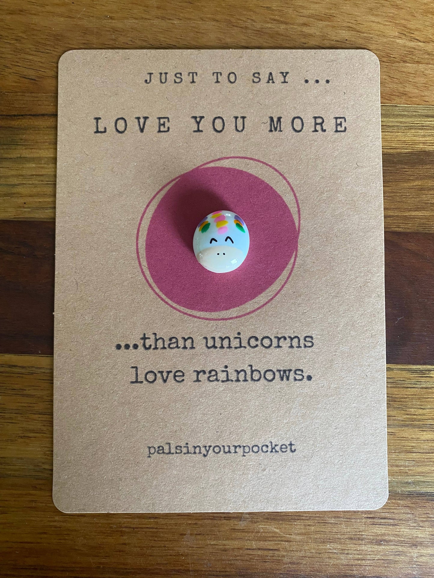 Love you more collection-  unicorn - girly pink charm 