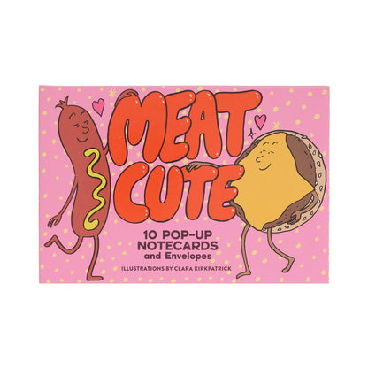 Meat Cute - 10 Pop-Up Notecards and Envelopes (Notecards/Writing Paper)