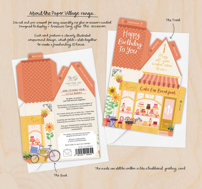 Cake for Breakfast Birthday Card – 3D Slot Together Card