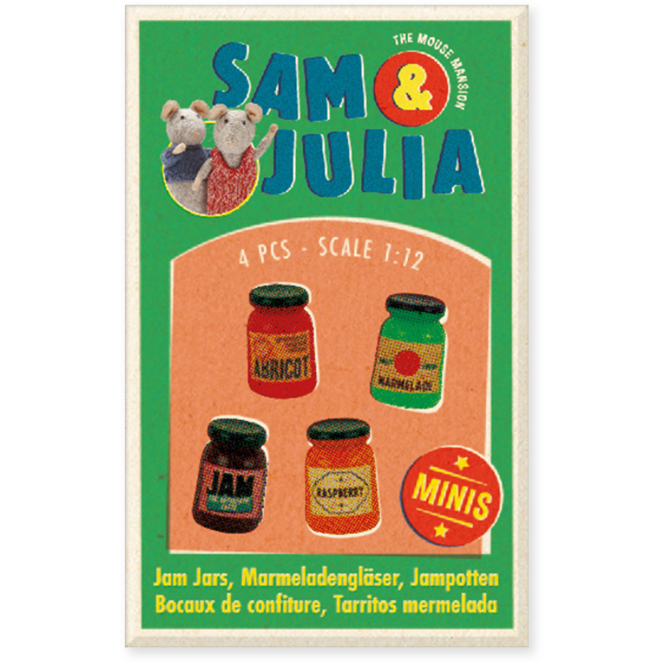 Kids DIY Dollhouse Miniatures - Jam Jars (Scale 1:12)