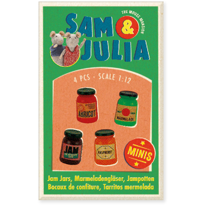 Kids DIY Dollhouse Miniatures - Jam Jars (Scale 1:12)