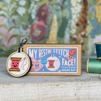My Resting Stitch Face! Mini Matchbox Cross Stitch Kit