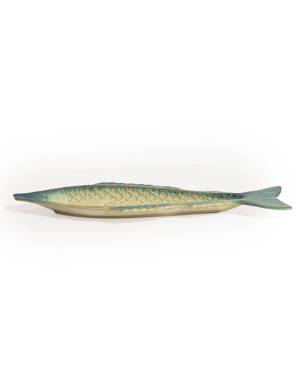 Blue & White Ceramic Fish Dish