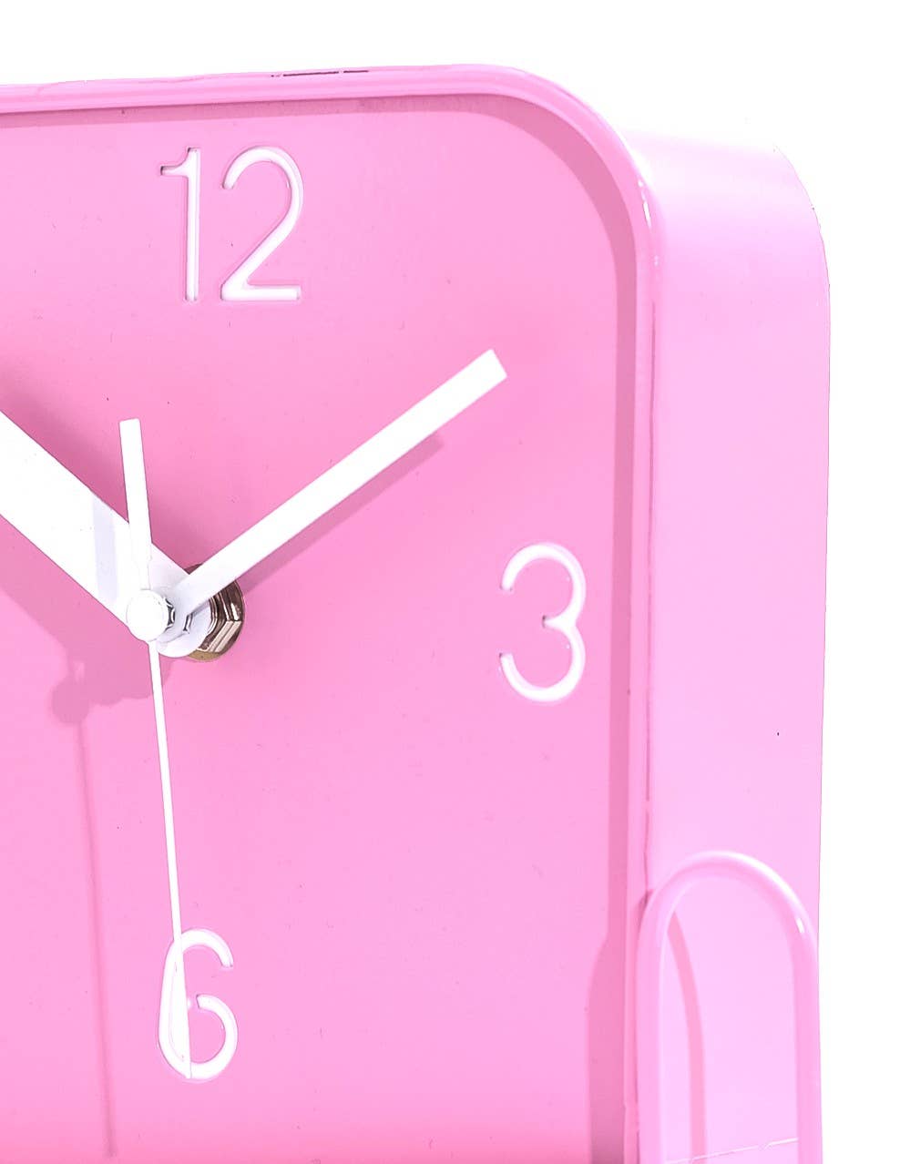 Pink Metal Sardine Tin Pendulum Wall Clock