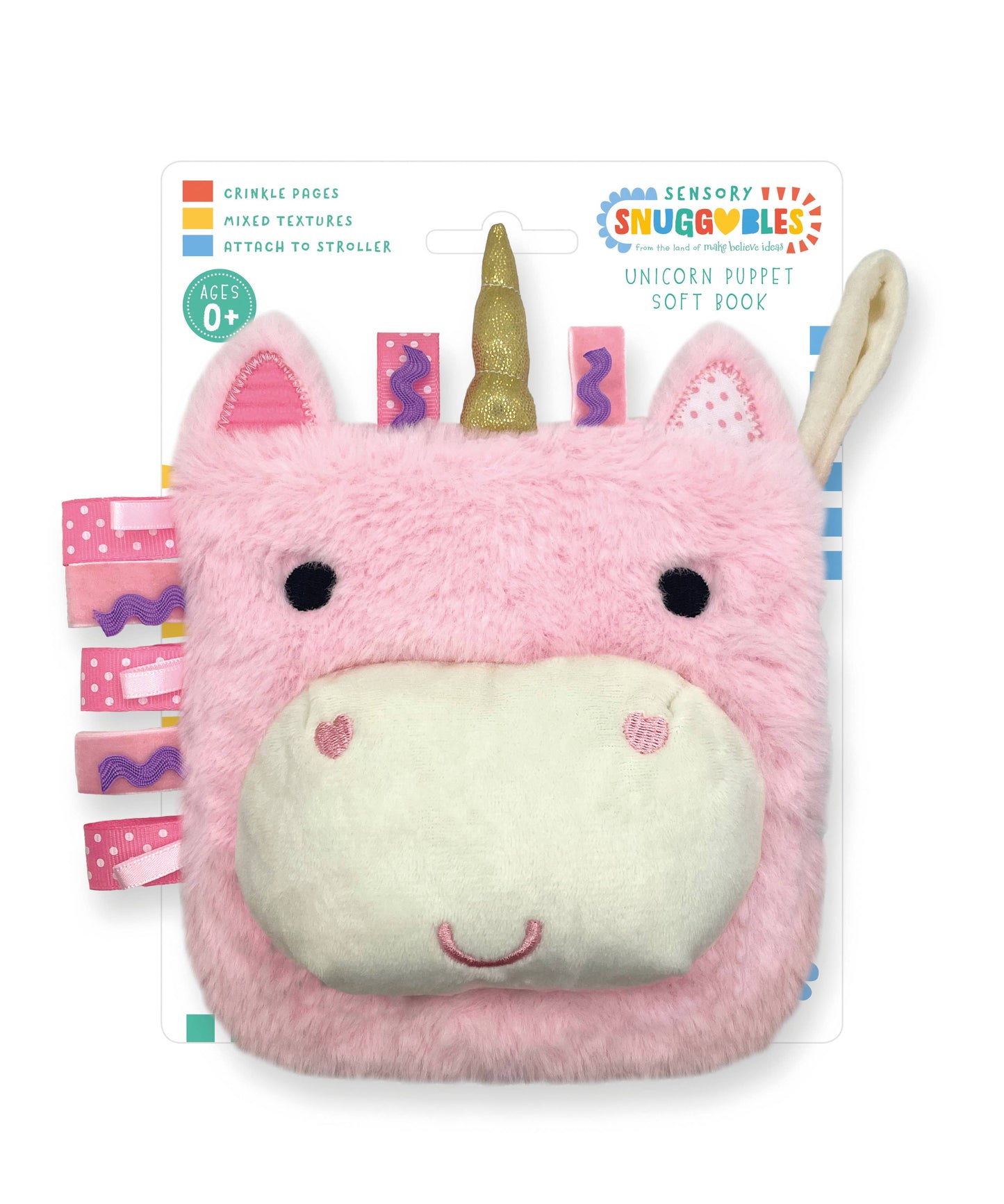 Sensory Snuggables Unicorn Puppet Soft Book