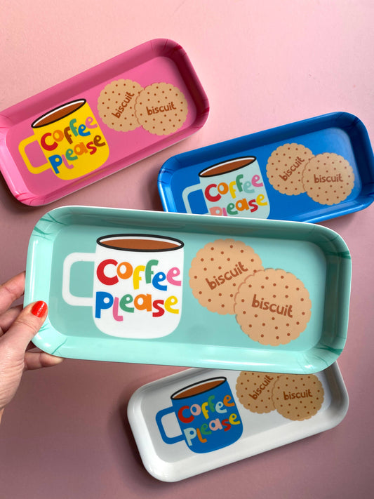 Coffee and Biscuits Melamine Tray