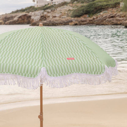 Green-striped umbrella