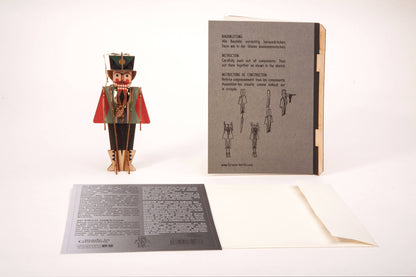 3D Puzzle Wooden greeting Card Nutcracker – Tradition Reimagined