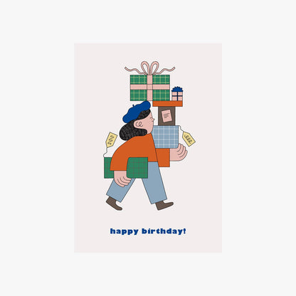 Happy Birthday Presents Greetings Card