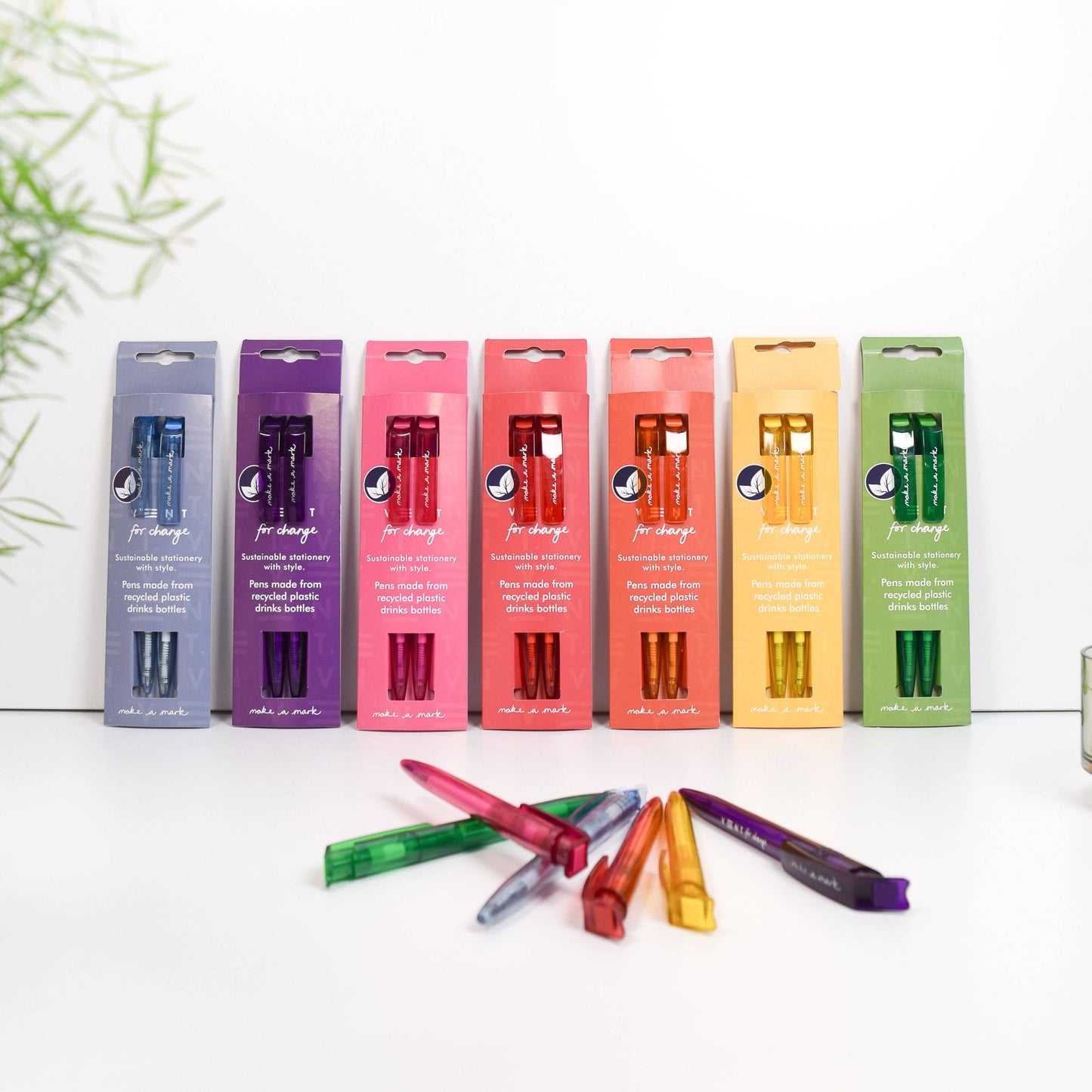 Pens Recycled Drinks Bottle Make a Mark - Pink