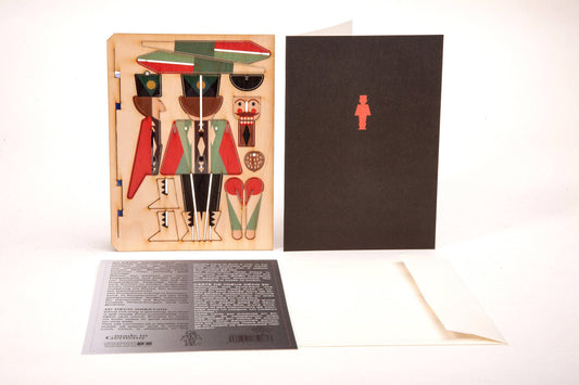 3D Puzzle Wooden greeting Card Nutcracker – Tradition Reimagined