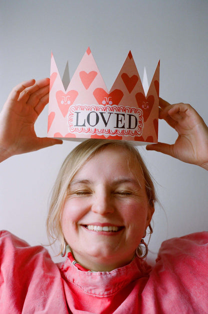 Loved Party Hat Card