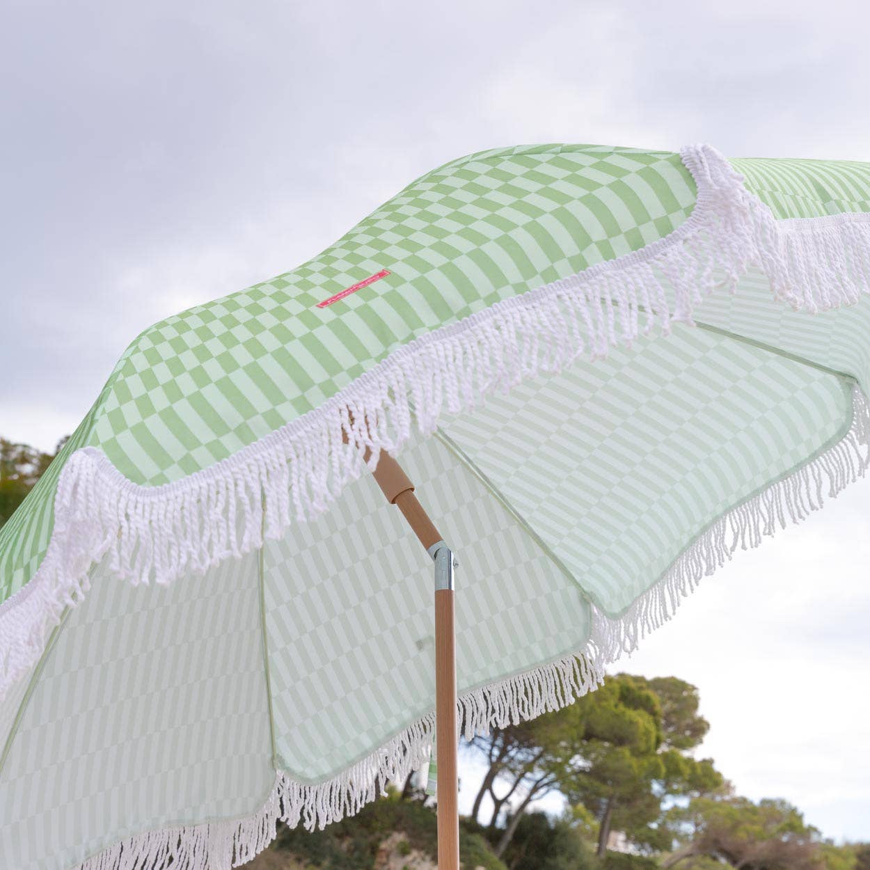 Green-striped umbrella