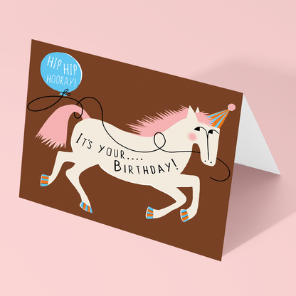 'Fancy Filly' - Birthday Card