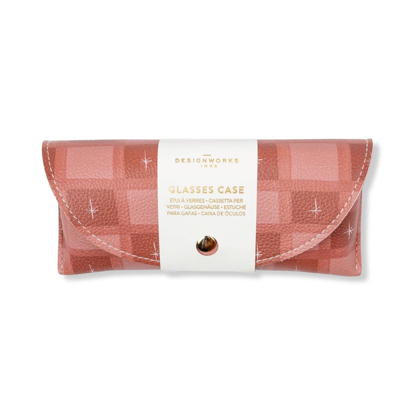 Designworks Ink Printed Glasses Case - Check