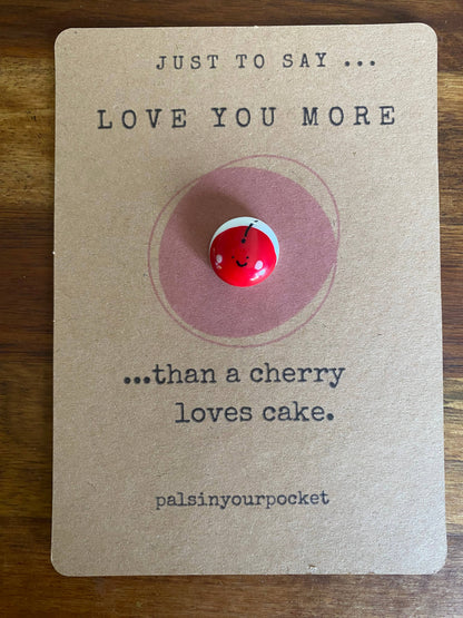 Love you more collection-  Cherry - food charm 