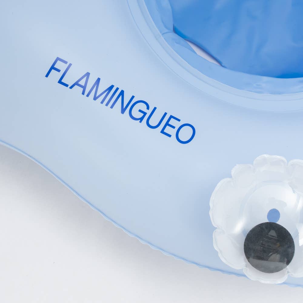 Baby float with canopy and animal design