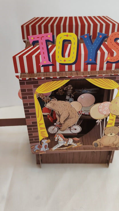 Paper theatre interactive pop up card Toys