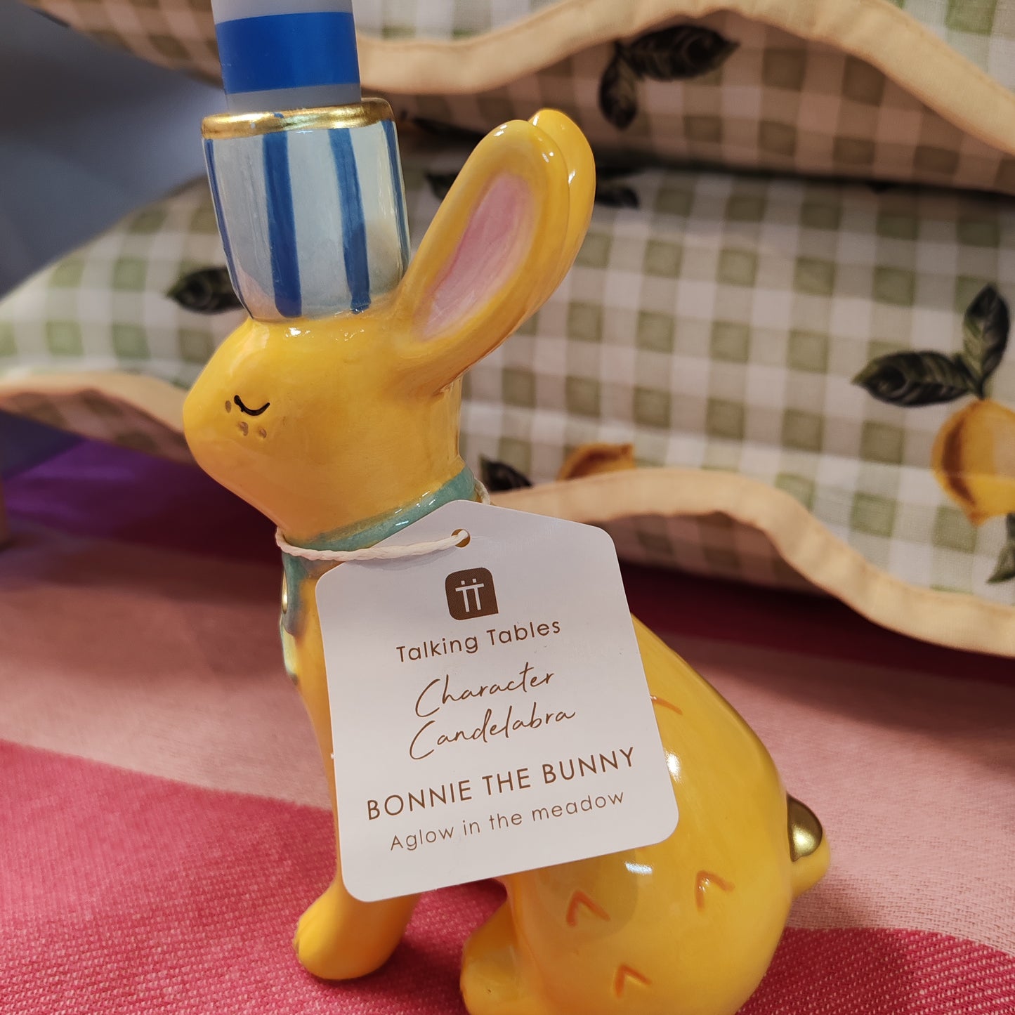 Ceramic Bunny candle holder