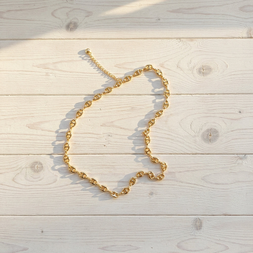 Coffee Bean Chain Necklace