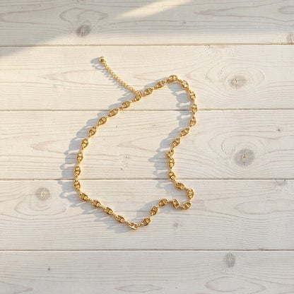 Coffee Bean Chain Necklace