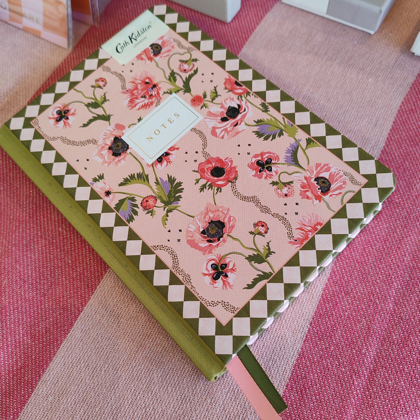 Cath Kidston Pink Poppies hardback notebook