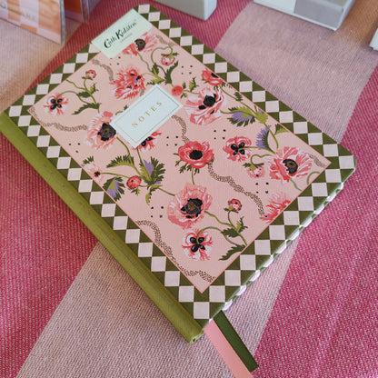 Cath Kidston Pink Poppies hardback notebook