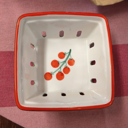 Ceramic Punnet, fruit decoration
