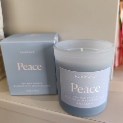 Wellness Essential Oils candle. 5oz. Peace