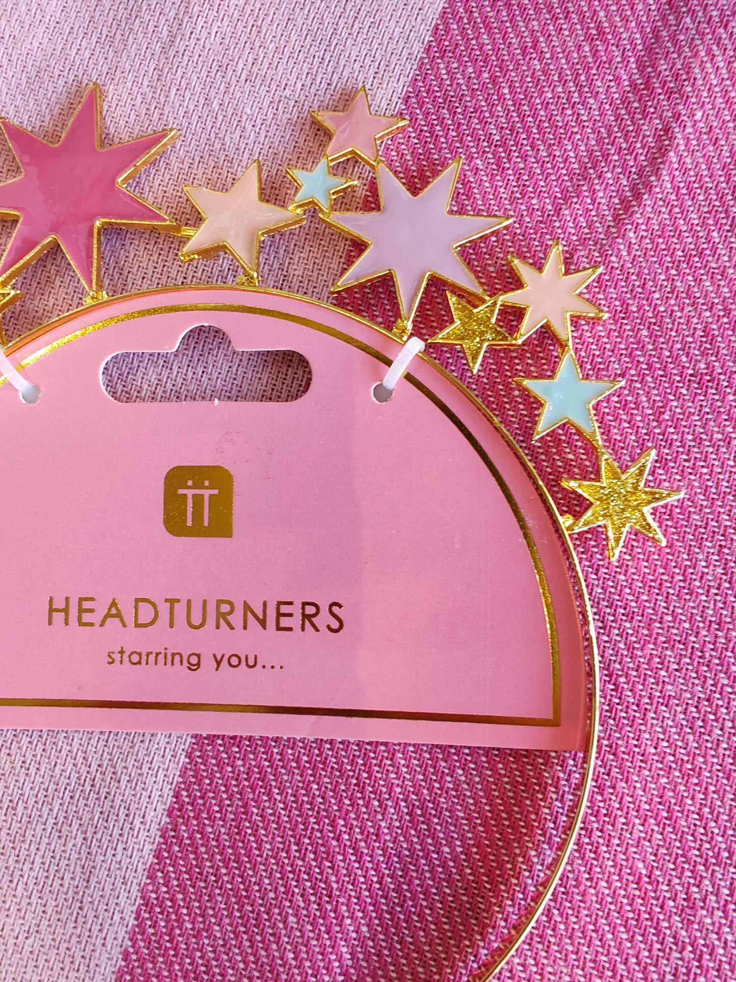 Metal star celebrations headband