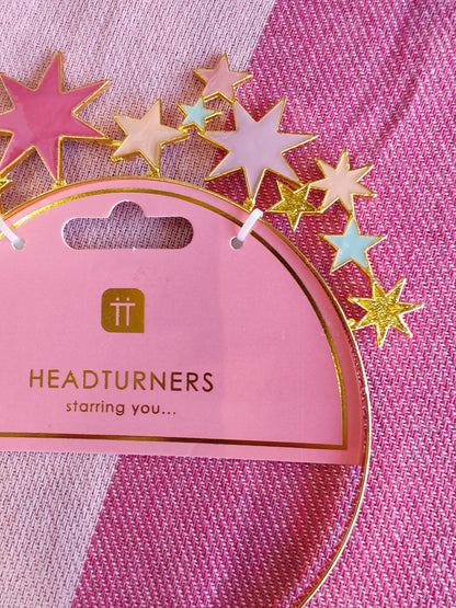Metal star celebrations headband