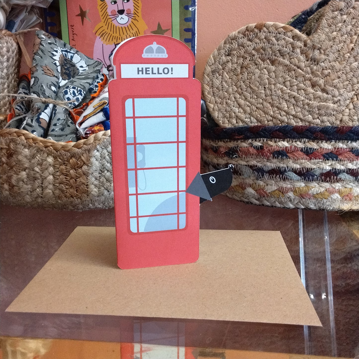 Red Phone Box "Hello" card