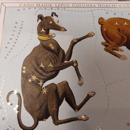 Astrology style gold foiled box Matches