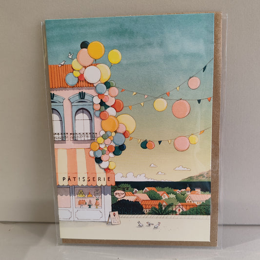 Patisserie greeting card.