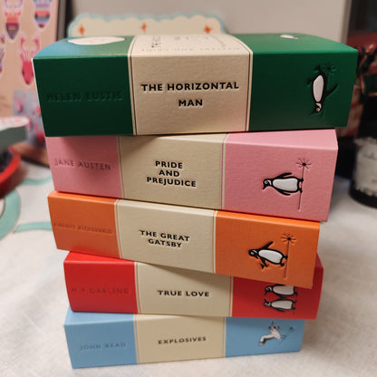 Reading book decorative box Matches, The Horizontal Man