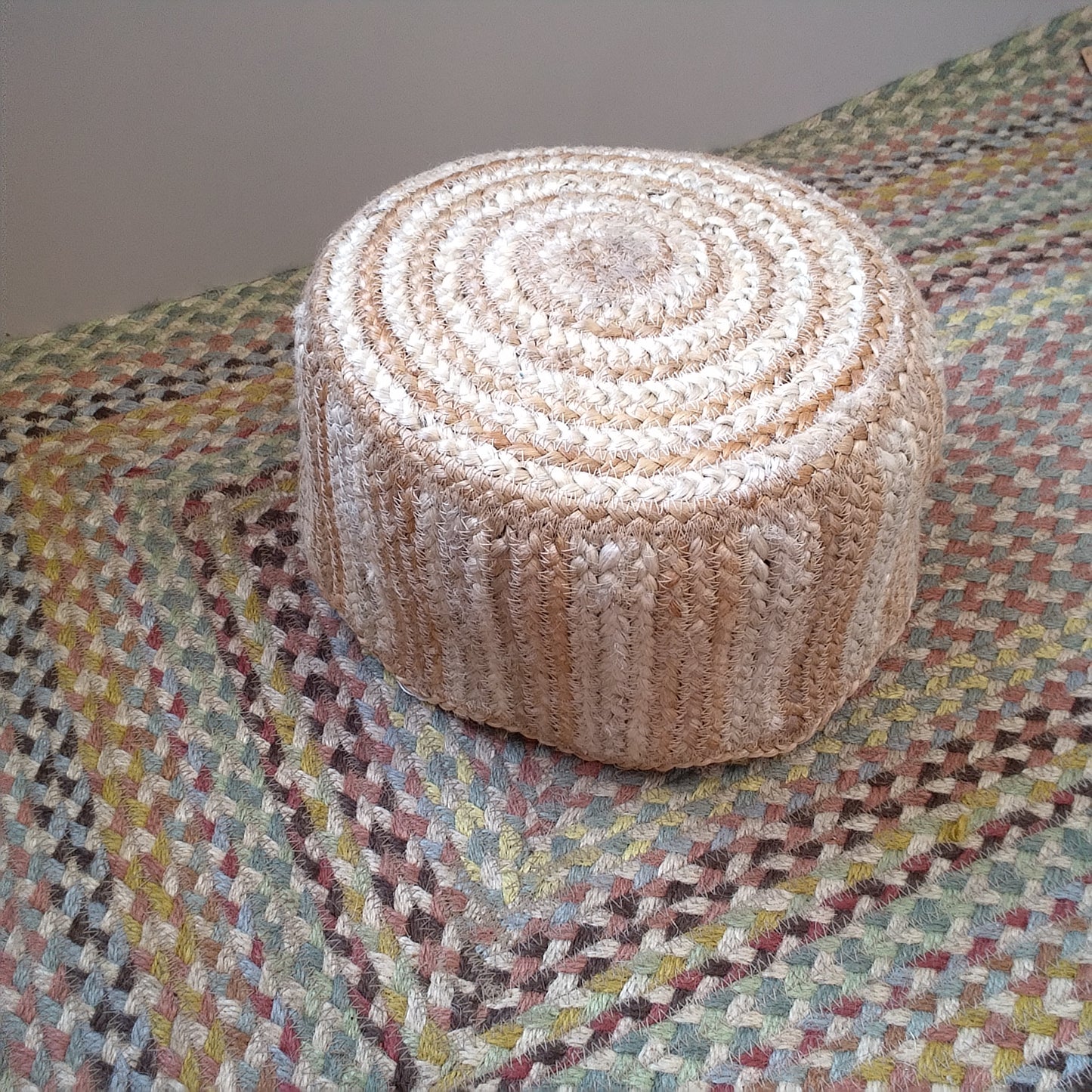 Natural Stripe Tulip Basket