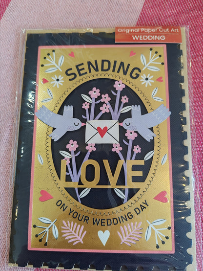 Wedding Day love Greeting card