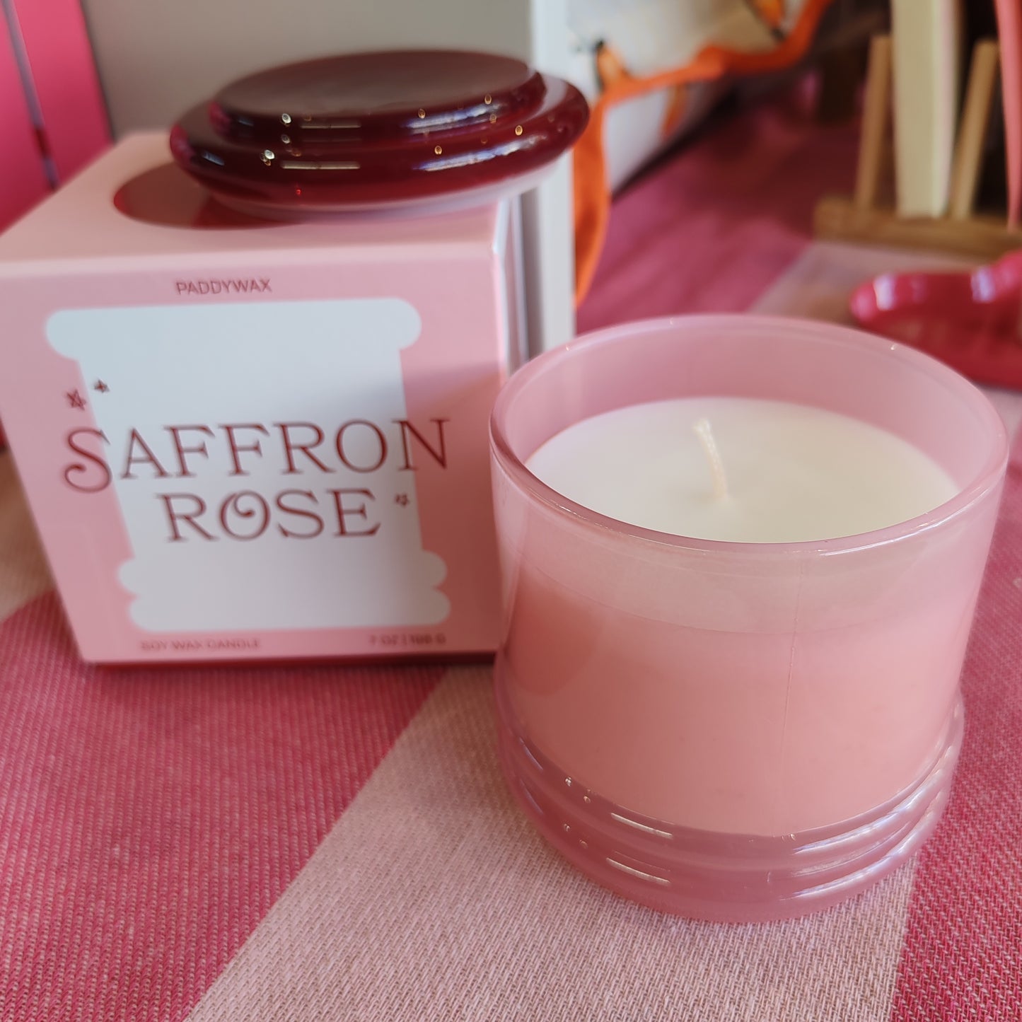 Paddywax Saffron Rose Soy Wax Candle 7 oz