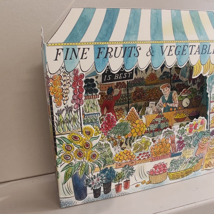 Fruit and Veg shop design Greeting card