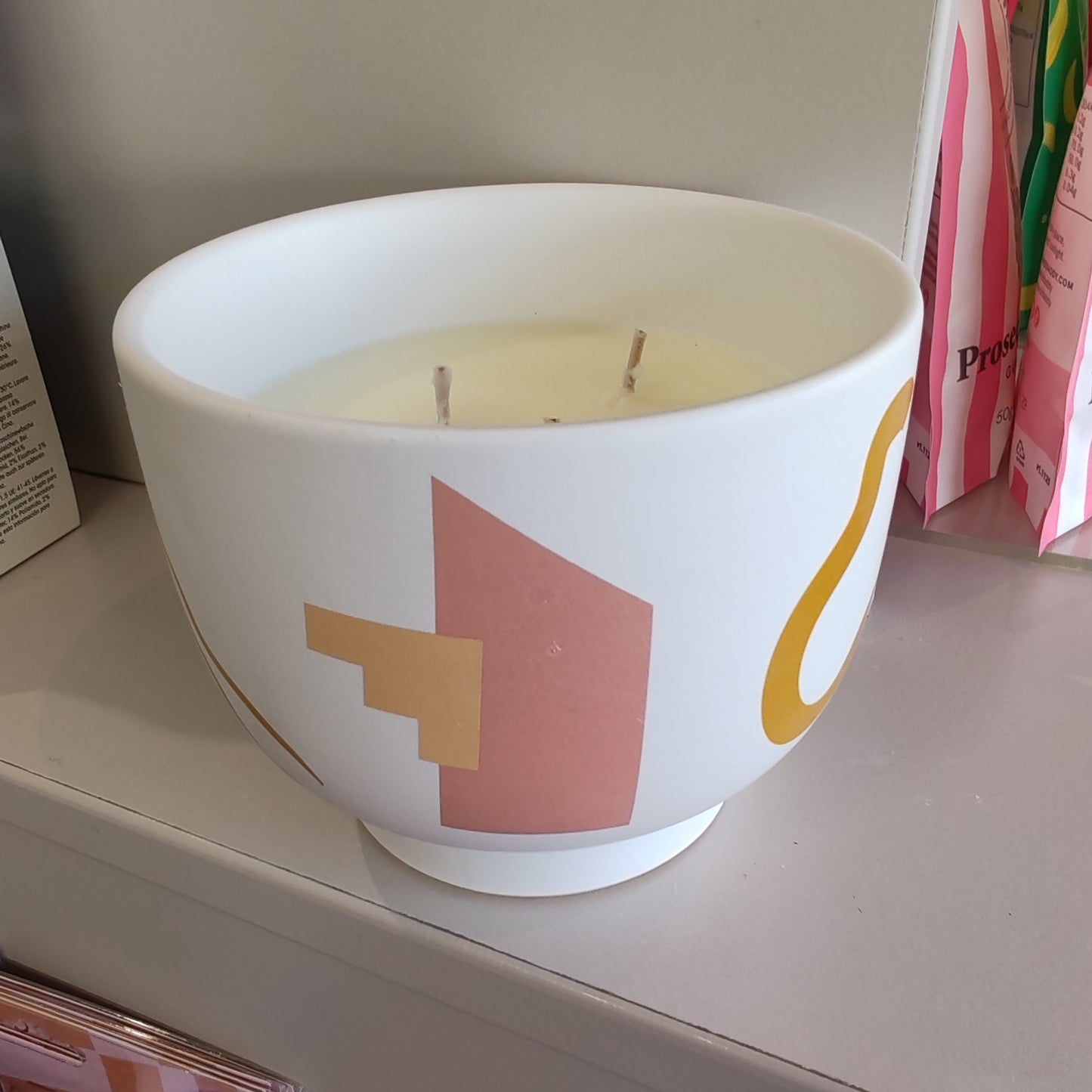 Wabi Sabi Soy Wax scented candle. 12oz. Scent of Pink Opal and Persimmon